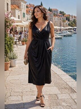 ASOS Chic Black Backless Dress